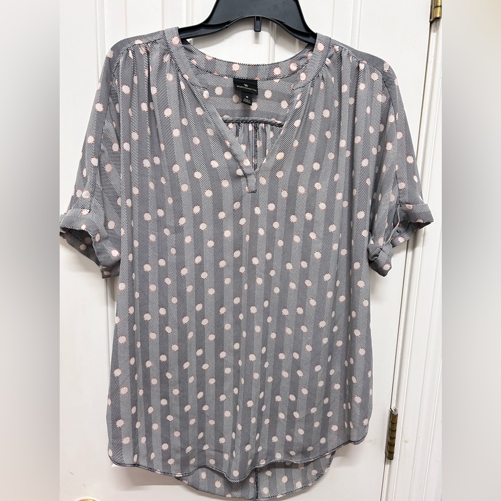 Worthington short sleeve blouse / M